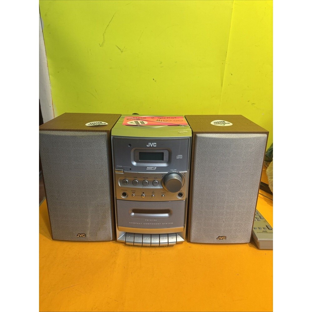 JVC FS-H100 Compact Component System CA-FSH100 in Working Condition with Remote!